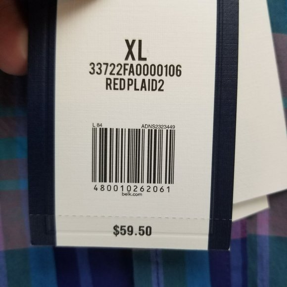 Crown & Ivy Shirt Mens XL Multicolor Plaid Long Sleeve Button Up Classic NWT - Picture 3 of 12